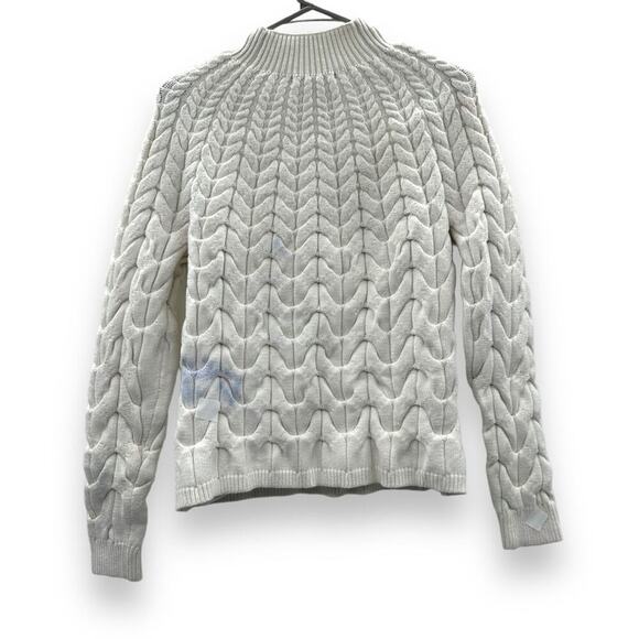 RTR Maje Marnety Button Cable Knit Long Sleeve Button Detail‎ Sweater Sz 1 (S) - Picture 5 of 16